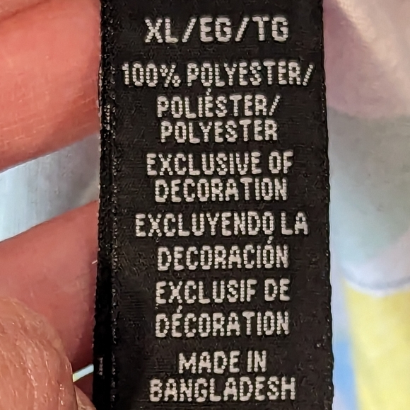 Drill Clothing Co. Oh Snap 1980s Pastel Party Triangle T Shirt Size XL - Picture 5 of 6